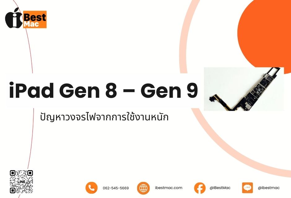 iPad รุ่นยอดนิยม (Gen 8 – Gen 9) 